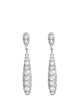Jon Richard Pave Crystal Drop Earrings, Silver