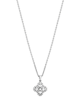 Jon Richard Cubic Zirconia Clover Pendant, Silver