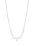 Jon Richard Cubic Zirconia Navette Stone Drop Necklace, Silver