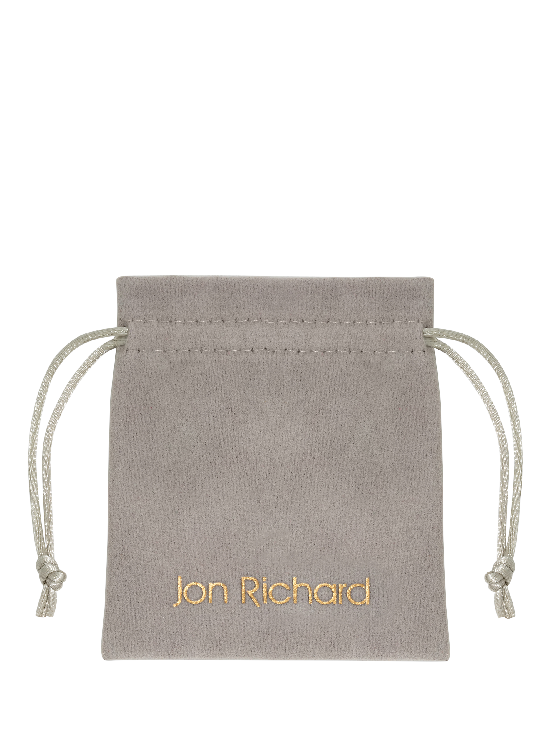 Product image 2 of 4, which shows Jon Richard Cubic Zirconia Navette Stone Drop Necklace, Silver