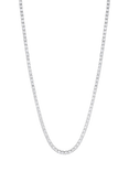 Jon Richard Cubic Zirconia Round Tennis Necklace, Silver