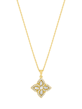 Jon Richard Crystal Clover Necklace, Gold