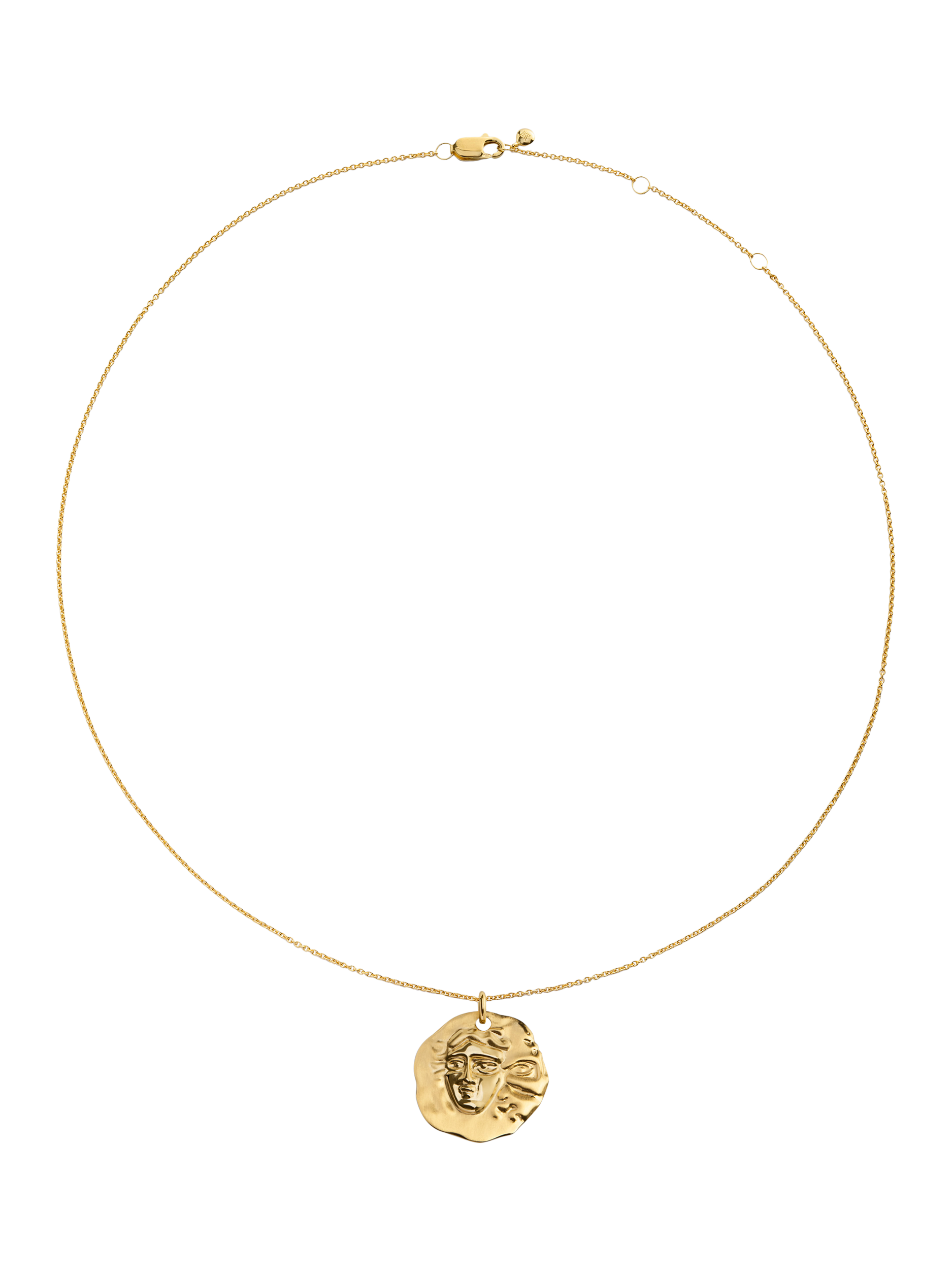 Product image 3 of 5, which shows Monica Zodiac Pendant Necklace, Gold, Gemini
