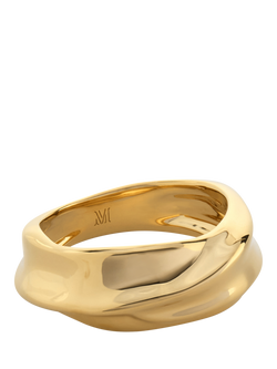 Monica Vinader Nomad Stacking Ring, Gold, Gold