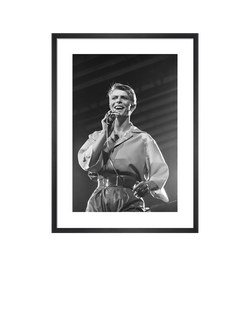 John Lewis Mirrorpix David Bowie 1978 Framed Print & Mount, 62.2 x 46.2cm, Black/White, Multi