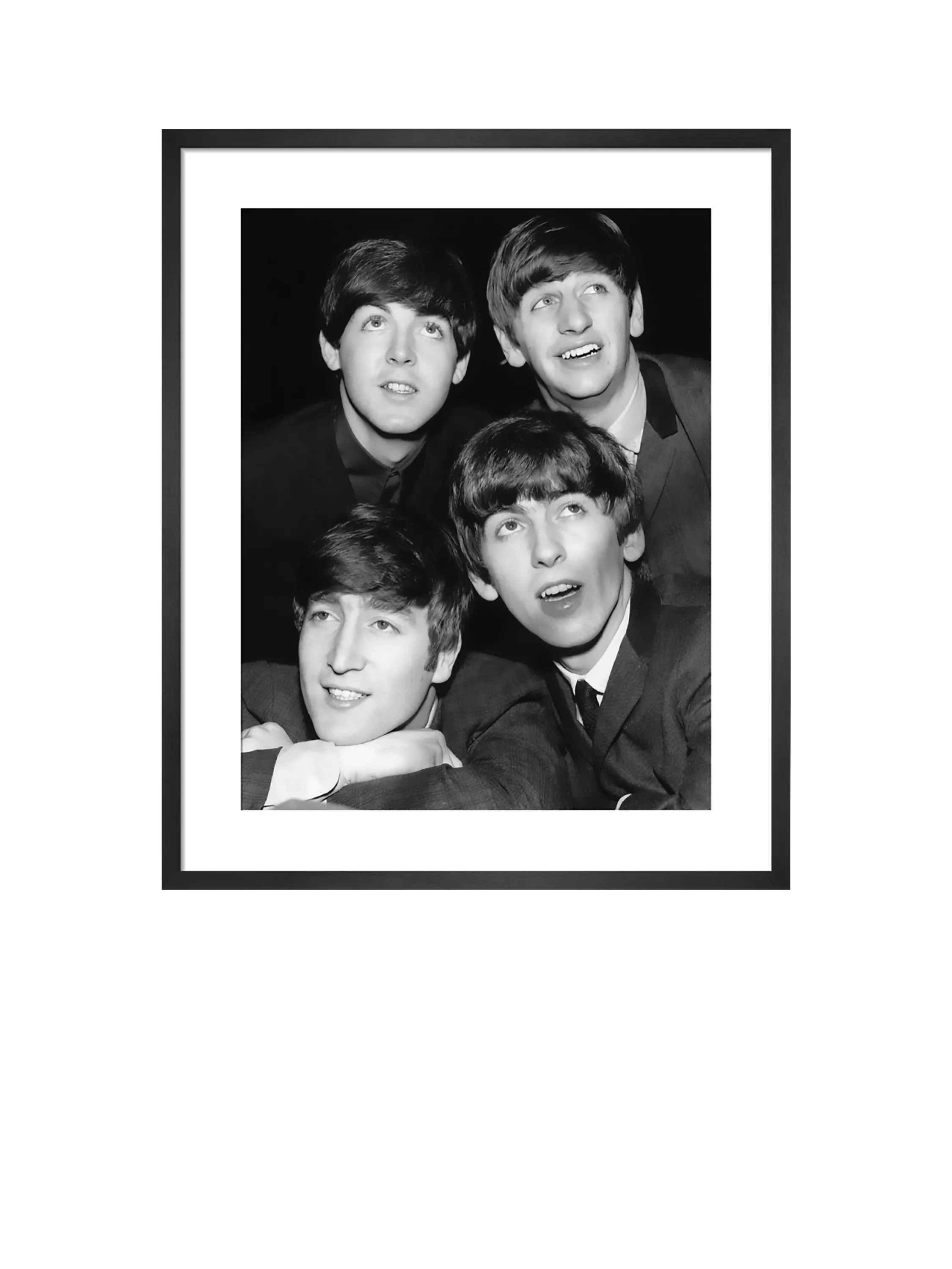 John Lewis Mirrorpix The Beatles 1963 Framed Print & Mount, 62.2 x