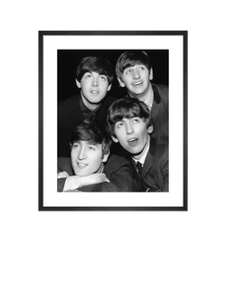 John Lewis Mirrorpix The Beatles 1963 Framed Print & Mount, 62.2 x 52.2cm, Black/White, Multi