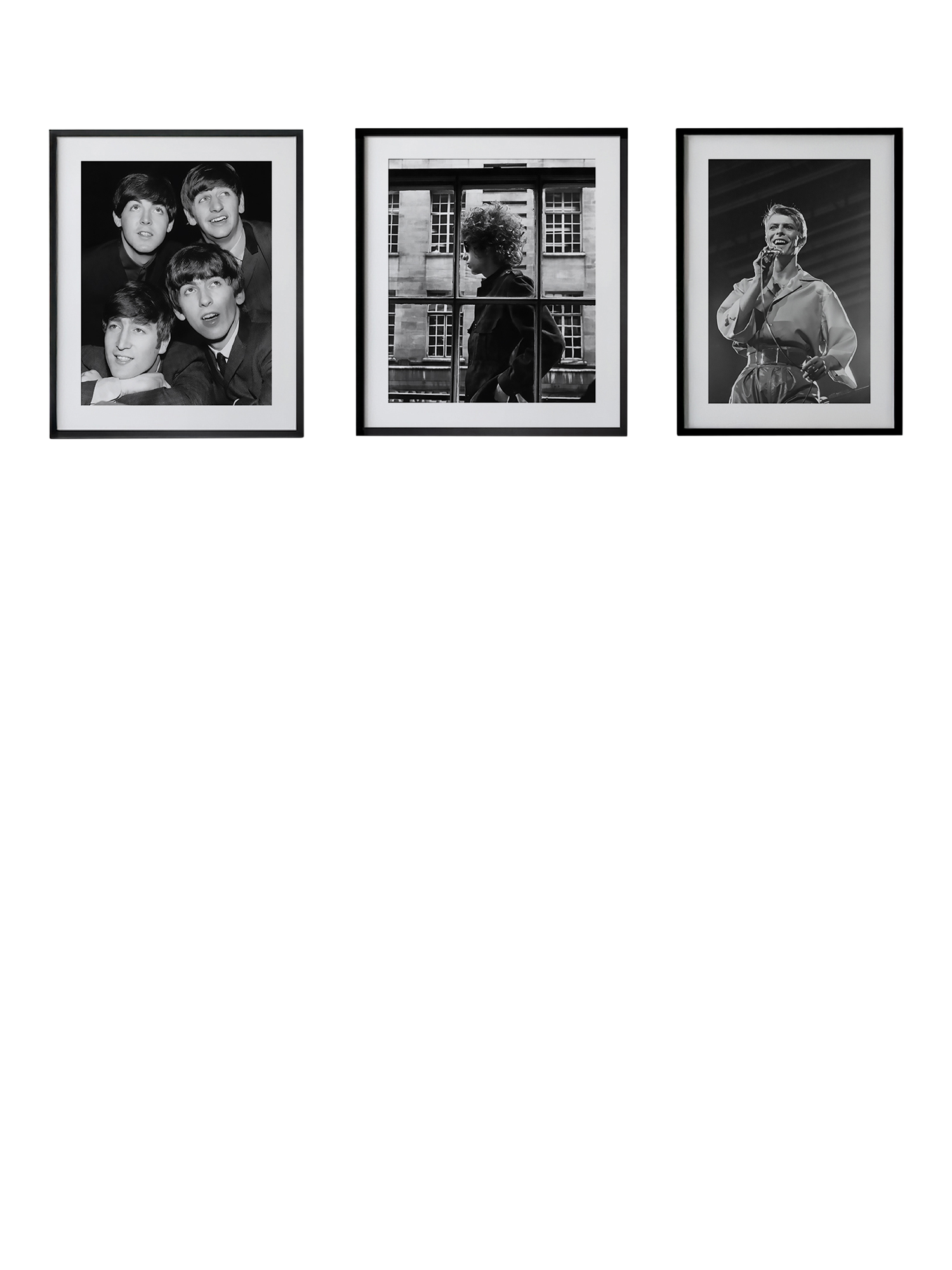 John Lewis Mirrorpix The Beatles 1963 Framed Print & Mount, 62.2 x