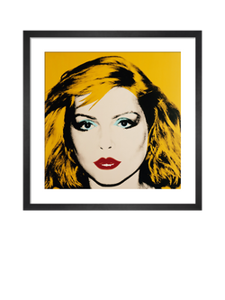 John Lewis Andy Warhol 'Debbie Harry, 1980' Framed Print & Mount, 52.5 x 52.5cm, Yellow, Multi