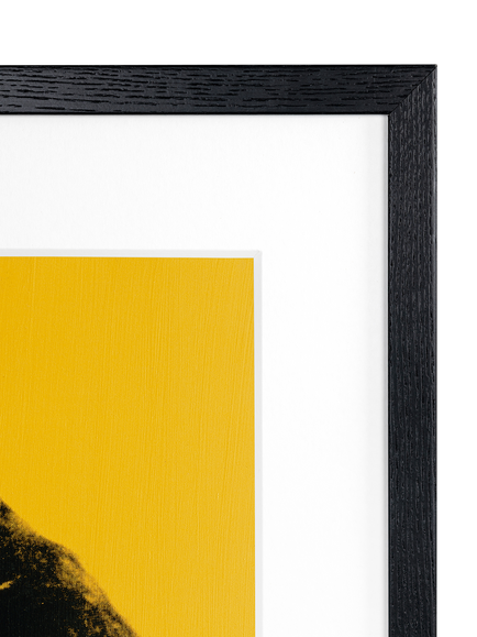 John Lewis Andy Warhol 'Debbie Harry, 1980' Framed Print & Mount, 52.5 x 52.5cm, Yellow - view 2, Multi