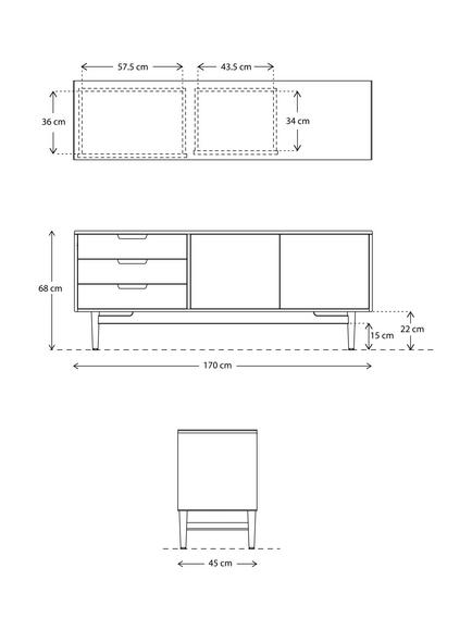 Swyft Model 01 Sideboard, Oak - view 2, Oak