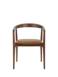 Swyft Model 01 Dining Chair, Set of 2, Walnut/Maple Leather