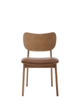 Swyft Model 02 Dining Chair, Set of 2, Oak/Maple Leather