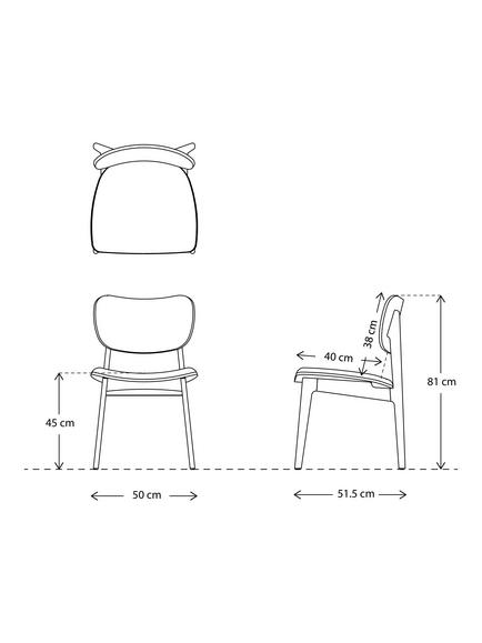 Swyft Model 02 Dining Chair, Set of 2, Oak/Maple Leather - view 2, Maple