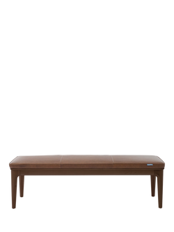 Swyft Model 01 Dining Bench, Walnut/Maple Leather, Walnut & Maple