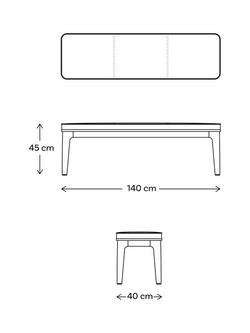 Swyft Model 01 Dining Bench, Walnut/Maple Leather - view 2, Walnut & Maple
