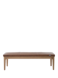 Swyft Model 01 Dining Bench, Oak/Maple Leather