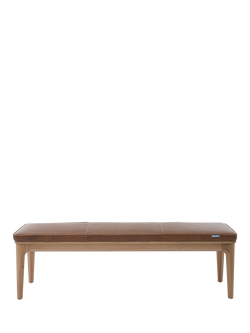 Swyft Model 01 Dining Bench, Oak/Maple Leather, Maple