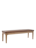 Swyft Model 01 Dining Bench, Oak/Maple Leather