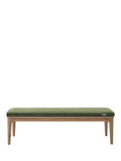 Swyft Model 01 Dining Bench, Oak/Velvet Vine, Vine