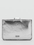 Mango Kilates Metallic Card Holder, Silver