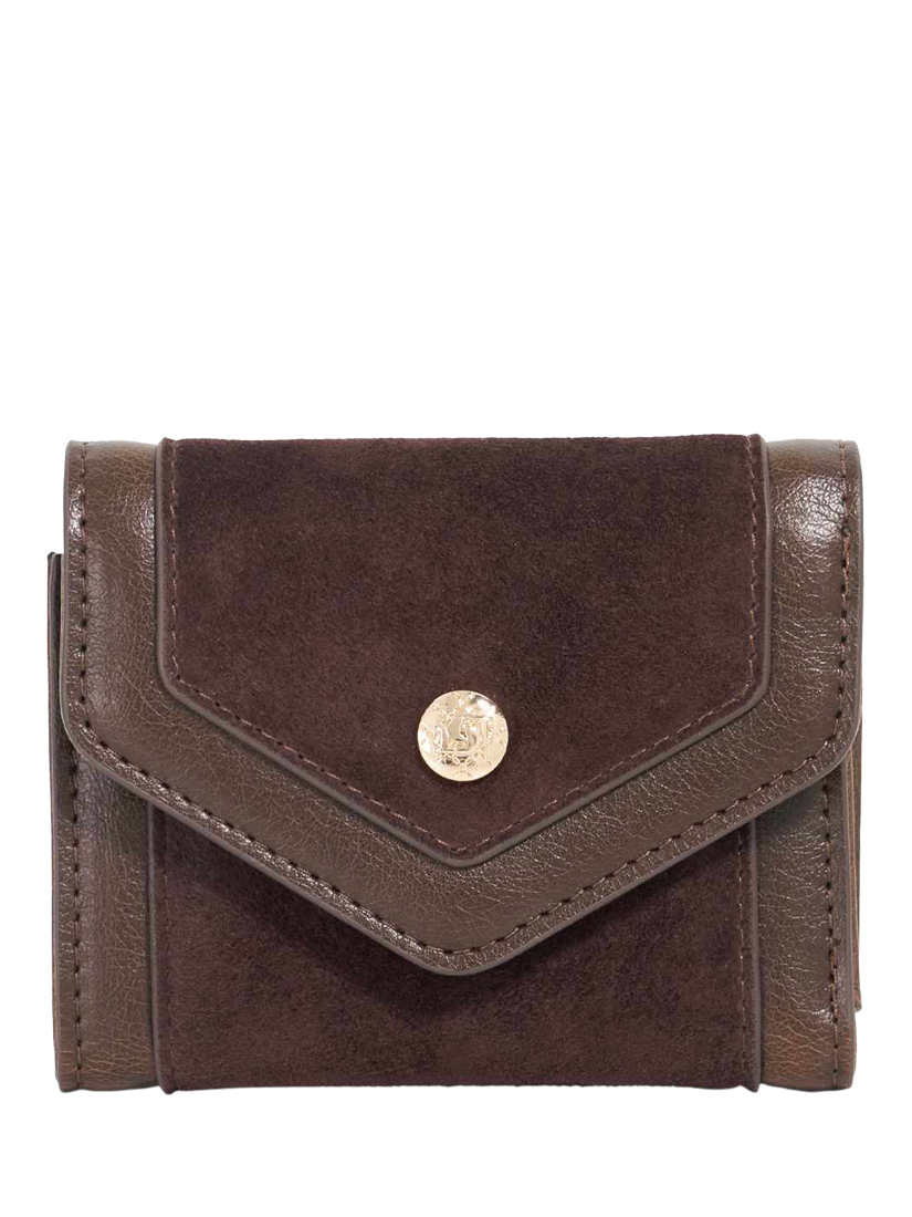 Dune London Kamara Suede Purse, Mid Brown