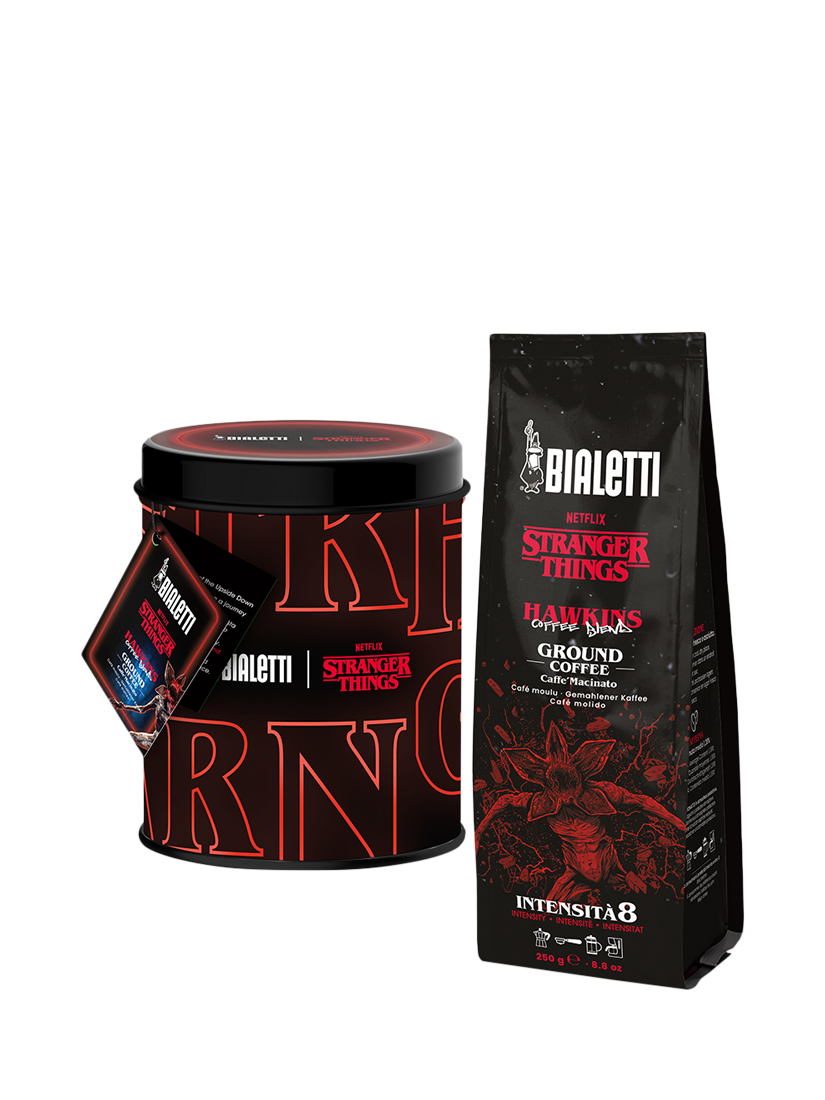 Bialetti Stranger Things Hawkins Ground Coffee Tin, 250g