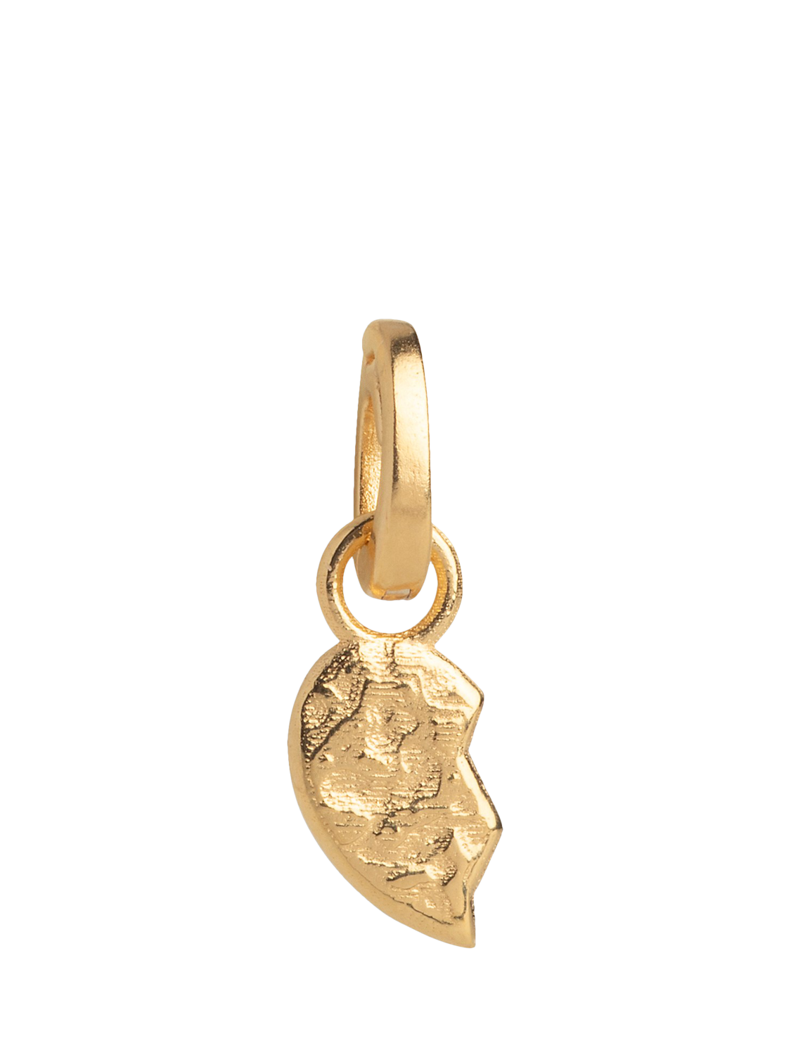 Product image 1 of 6, which shows ENAMEL Copenhagen Split Twin Left Heart Charm, Yellow Gold