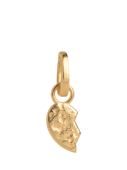 ENAMEL Copenhagen Split Twin Left Heart Charm, Yellow Gold, Yellow Gold