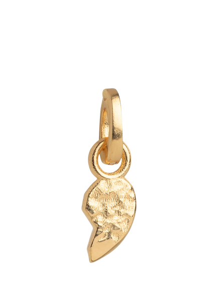 ENAMEL Copenhagen Split Twin Right Heart Charm, Yellow Gold, Yellow Gold
