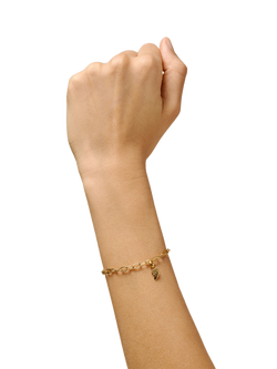 ENAMEL Copenhagen Split Twin Right Heart Charm, Yellow Gold - view 2, Yellow Gold