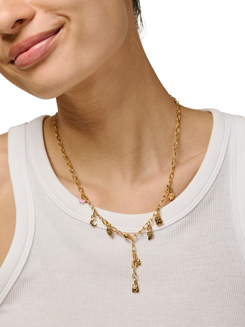 Product image 5 of 6, which shows ENAMEL Copenhagen Split Twin Right Heart Charm, Yellow Gold