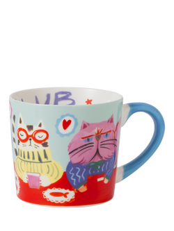 Eleanor Bowmer Cat Club New Bone China Mug, 300ml, Multi
