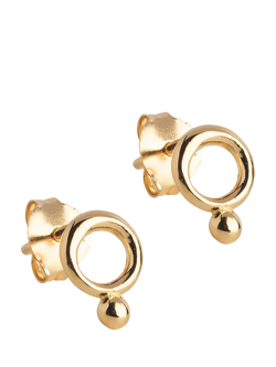 ENAMEL Copenhagen Dotta Stud Earrings, Yellow Gold, Yellow Gold