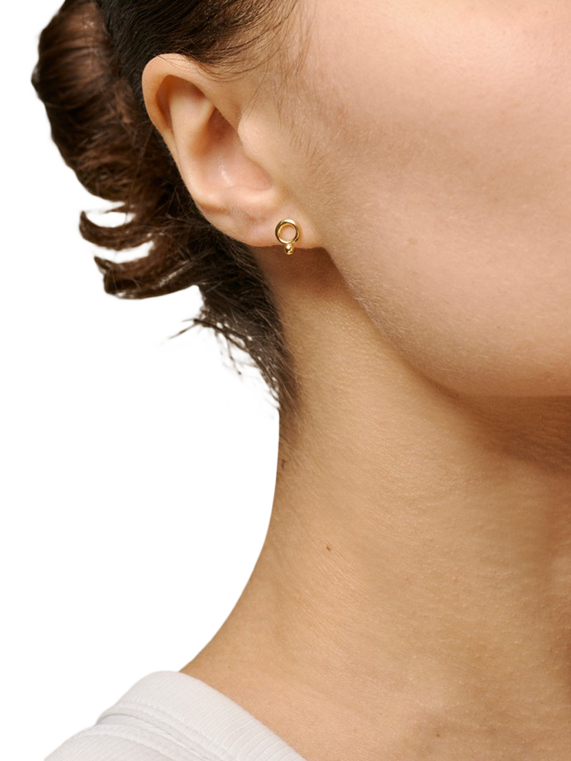Product image 2 of 5, which shows ENAMEL Copenhagen Dotta Stud Earrings, Yellow Gold
