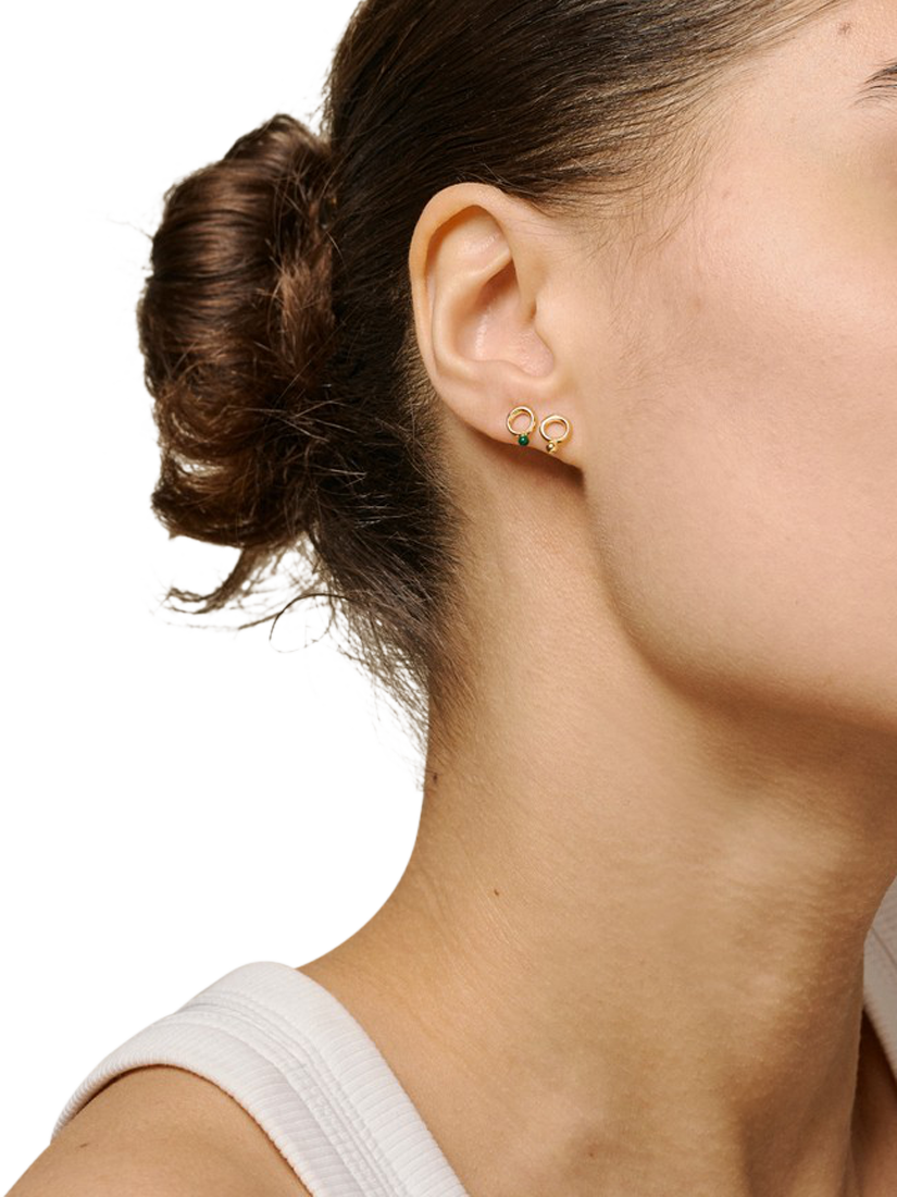 Product image 4 of 5, which shows ENAMEL Copenhagen Dotta Stud Earrings, Yellow Gold