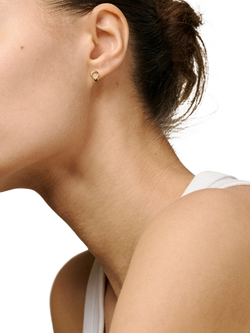 ENAMEL Copenhagen Dotta Stud Earrings, Yellow Gold - view 2, Yellow Gold