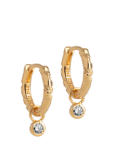 ENAMEL Copenhagen Belle Hoop Earrings, Yellow Gold