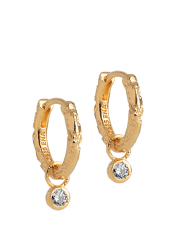 ENAMEL Copenhagen Belle Hoop Earrings, Yellow Gold, Yellow Gold