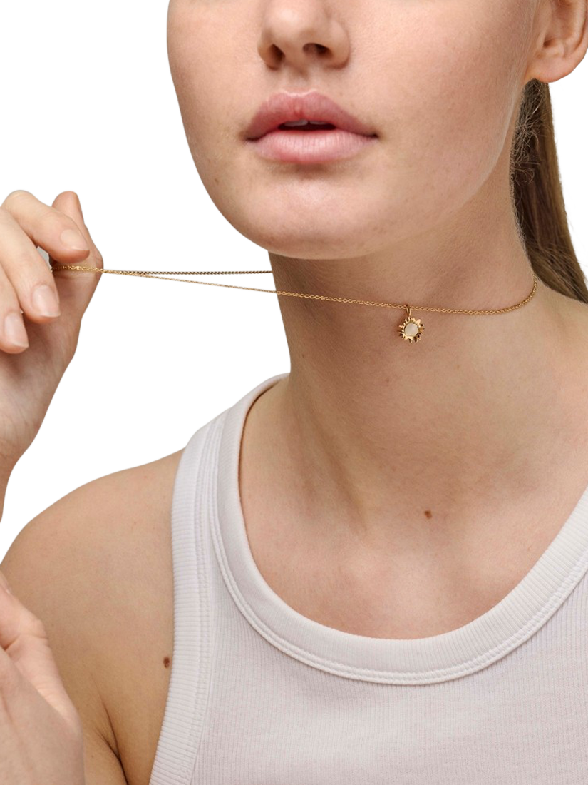 Product image 2 of 4, which shows ENAMEL Copenhagen Sunshine Necklace, Yellow Gold