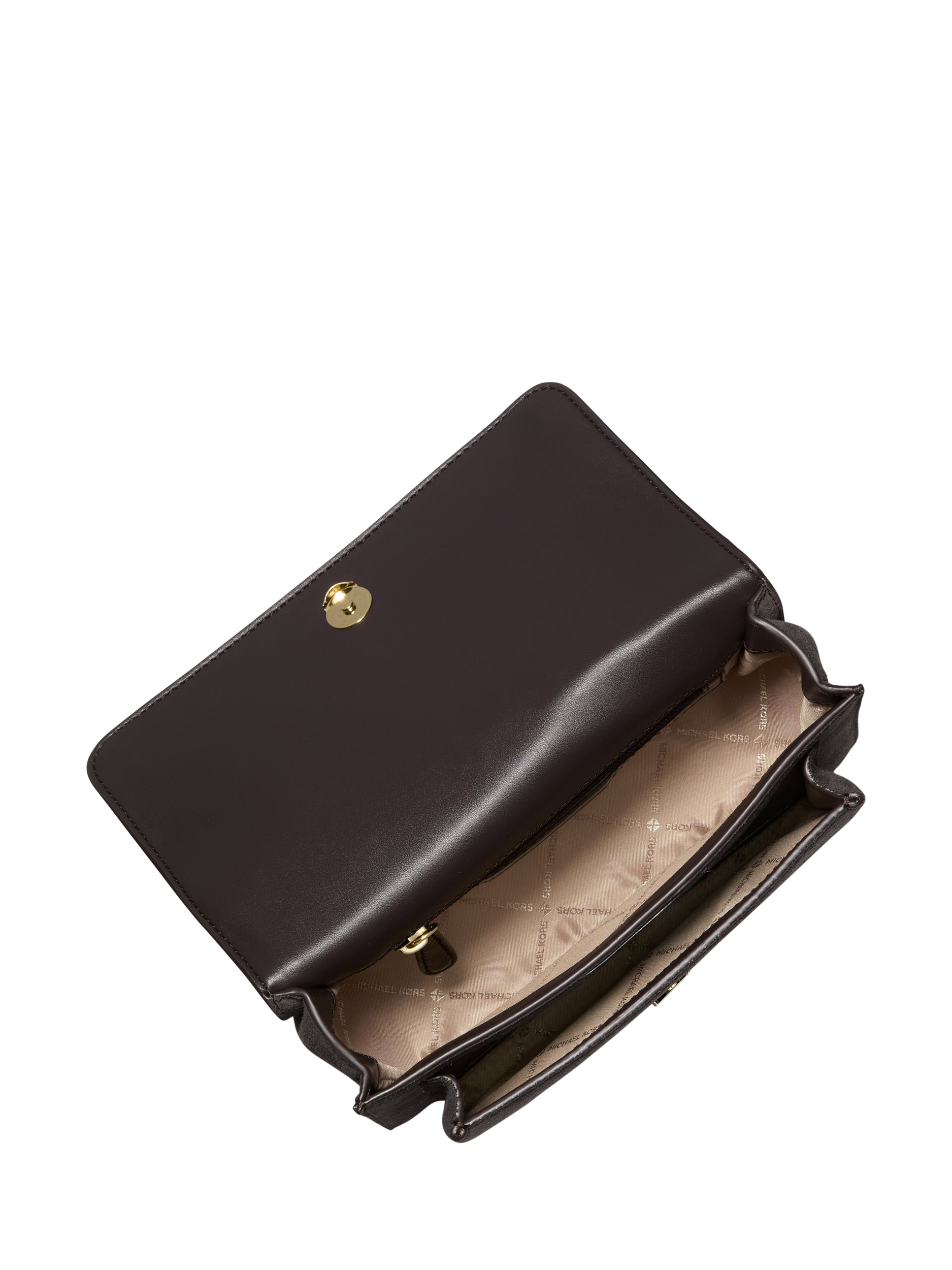 Product image 2 of 3, which shows Michael Kors Claire Suede Shoulder Bag, Chocolate