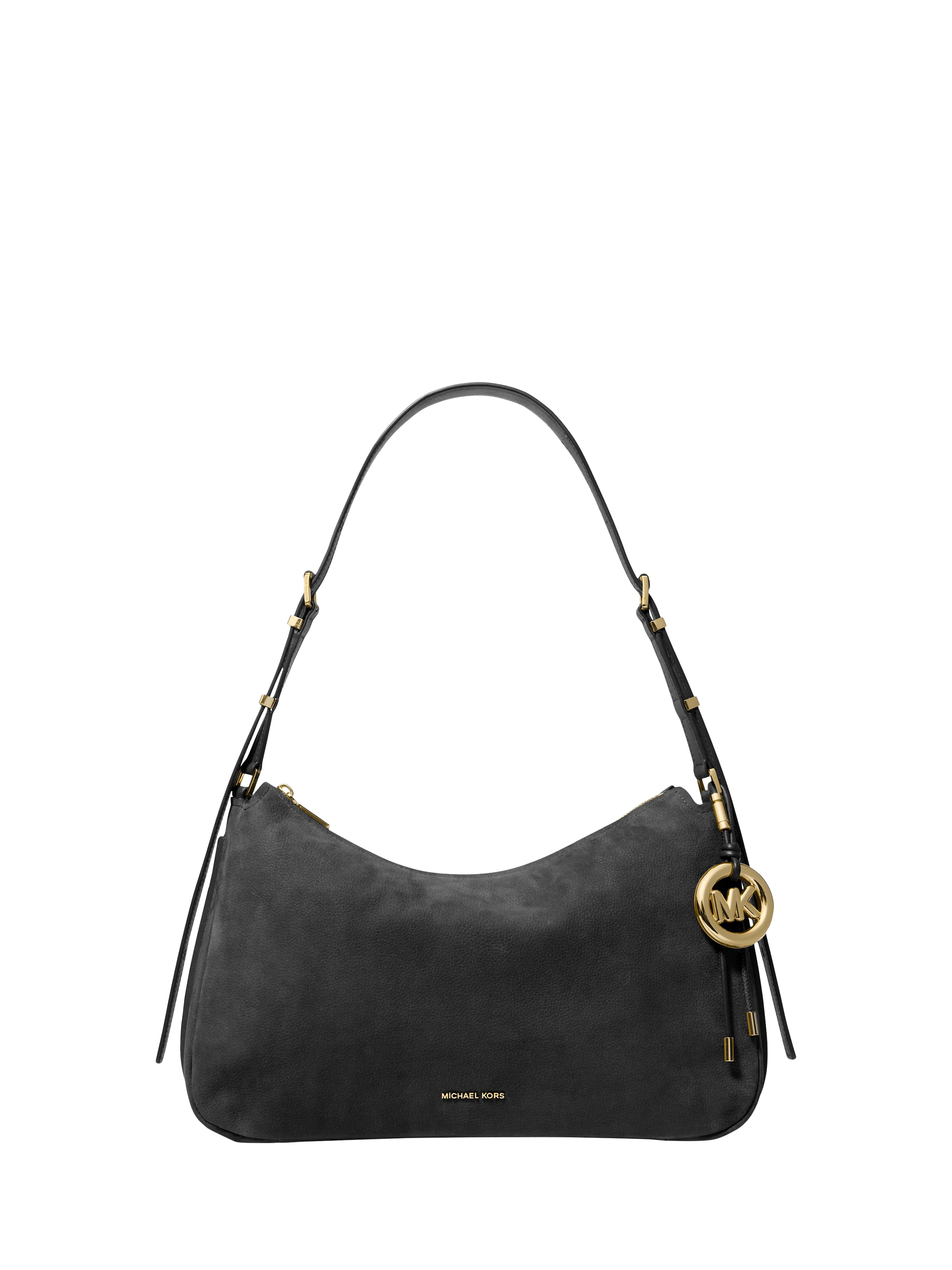 Product image 1 of 3, which shows Michael Kors Nolita Shoulder Bag, Black