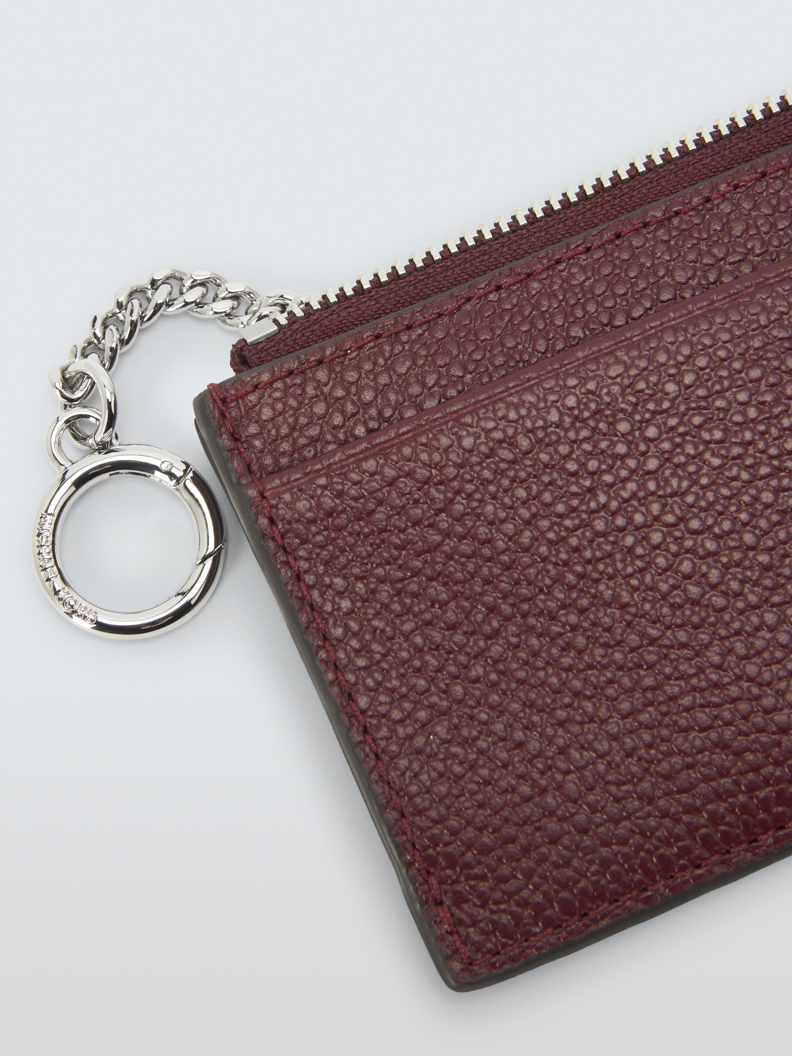 Product image 4 of 5, which shows Michael Kors Jet Set Leather Purse, Oxblood