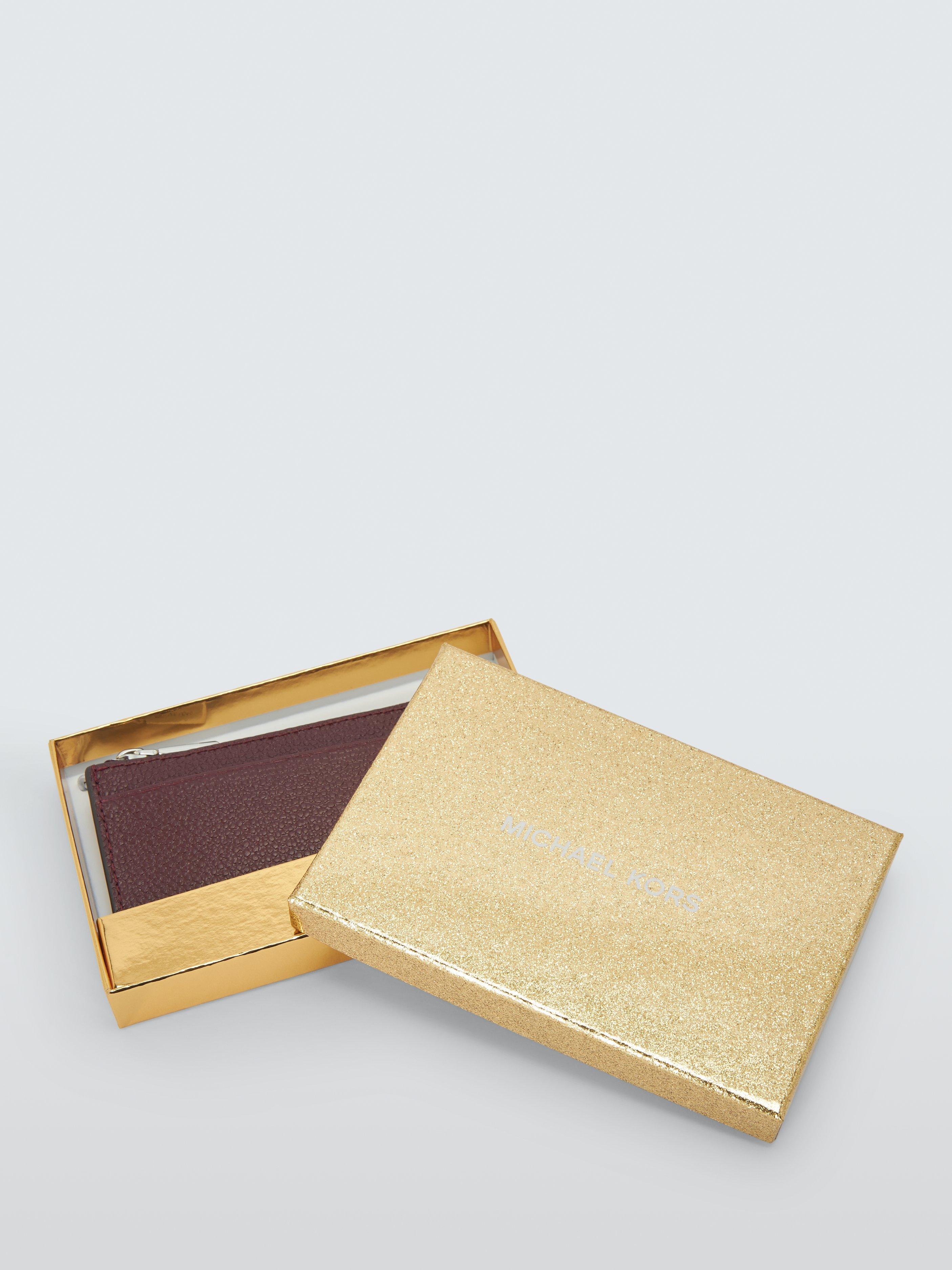 Product image 5 of 5, which shows Michael Kors Jet Set Leather Purse, Oxblood