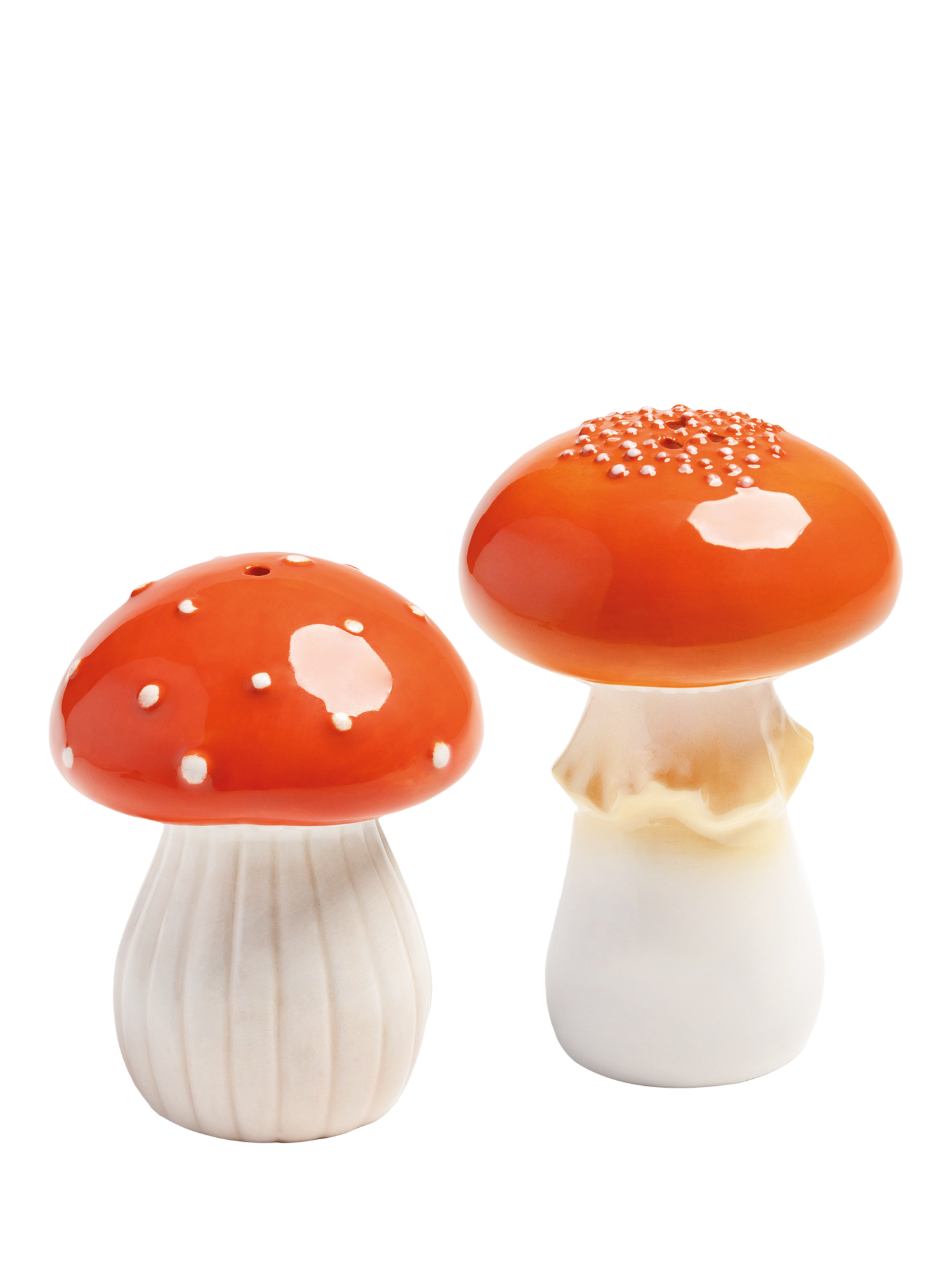 &k Amsterdam Mushroom Salt & Pepper Set, Red