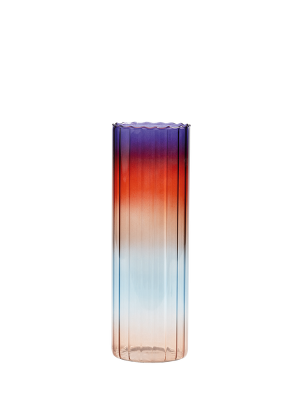 &k Amsterdam Gradient Glass Vase, Multi, Multi