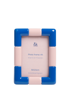 &k Amsterdam Rift Photo Frame, Blue
