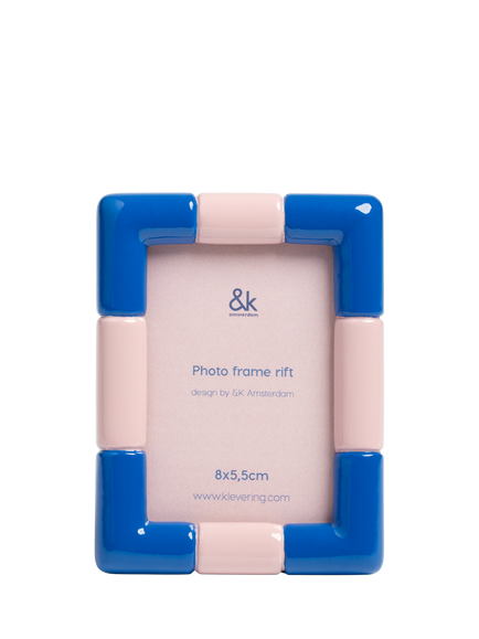 &k Amsterdam Rift Photo Frame, Blue, Blue