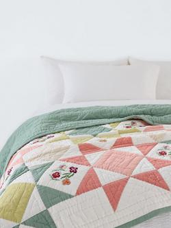 John Lewis x Anine Cecilie Iversen Pansy Quilted Bedspread, Multi, Multi