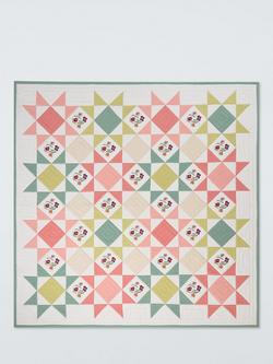 John Lewis x Anine Cecilie Iversen Pansy Quilted Bedspread, Multi - view 2, Multi